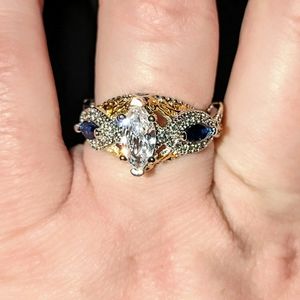 Silver and Gold Ring